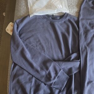 Women's Long Sleeve Sleepwear Top - Gray